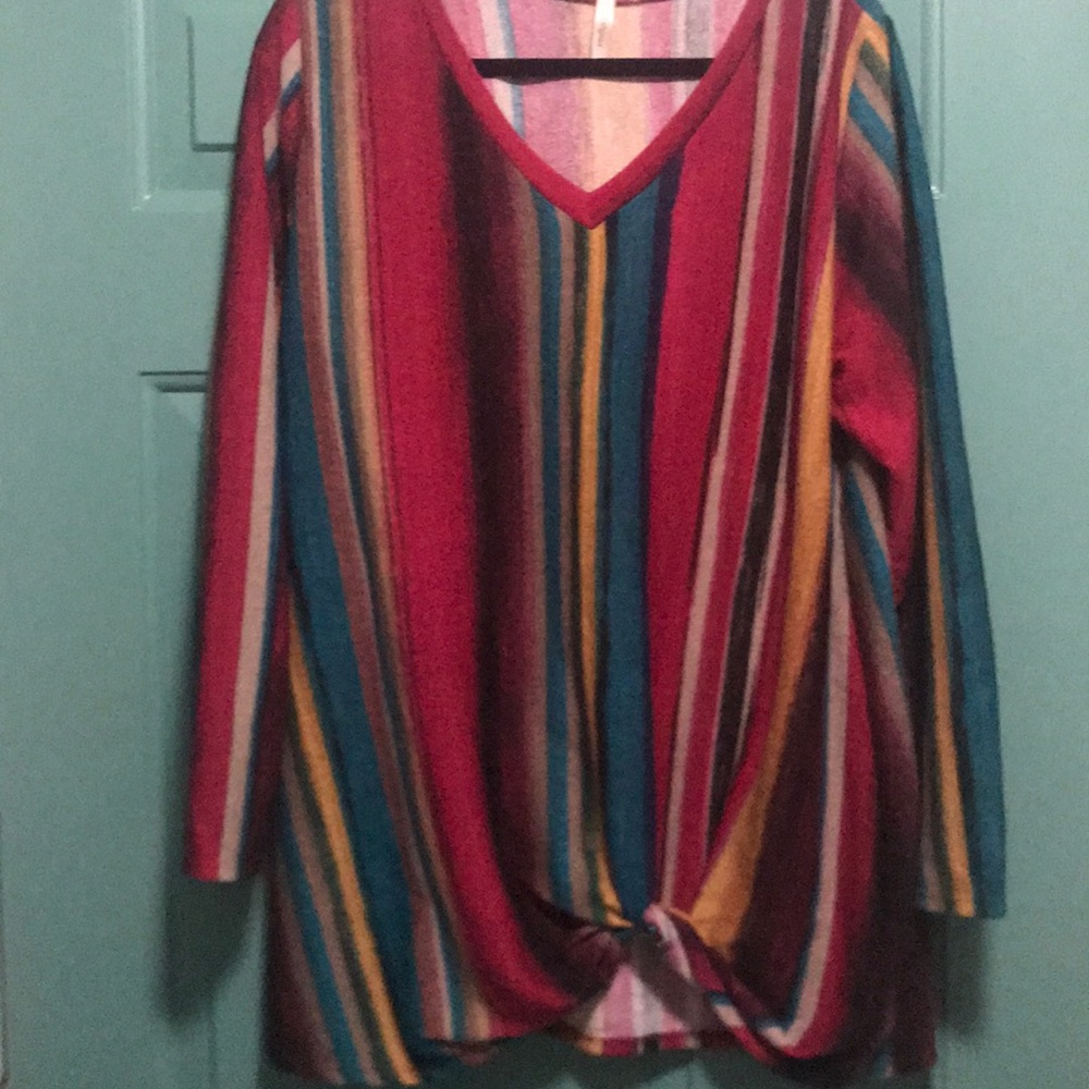 Striped long sleeve women’s top